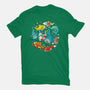 Summer Shark-womens basic tee-Vallina84