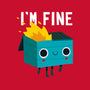 Dumpster Is Fine-unisex basic tee-DinoMike