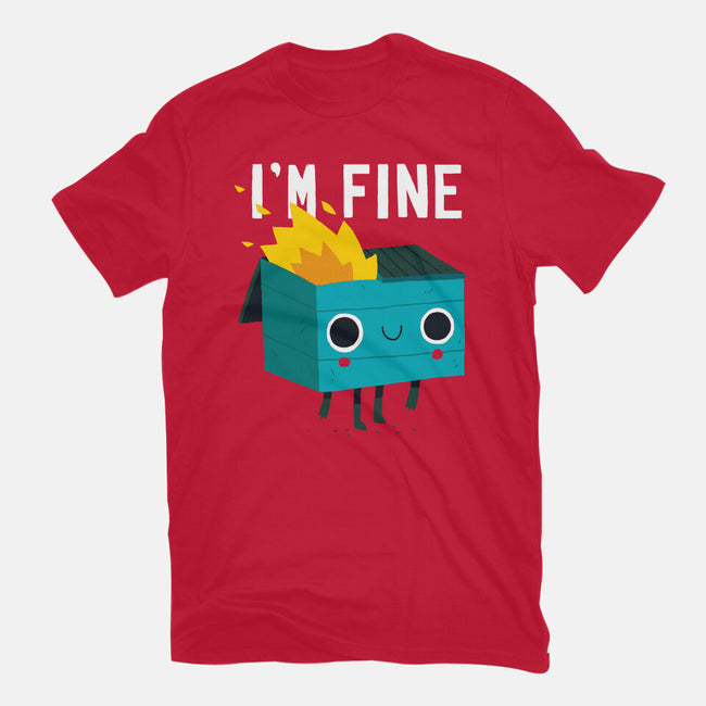 Dumpster Is Fine-mens heavyweight tee-DinoMike
