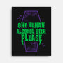 One Human Beer-none stretched canvas-Nemons