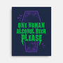 One Human Beer-none stretched canvas-Nemons