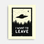 I Want To Leave-none stretched canvas-BadBox