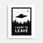 I Want To Leave-none stretched canvas-BadBox