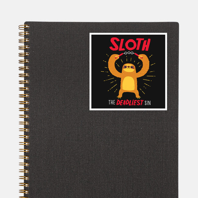 The Deadliest Sin-none glossy sticker-DinoMike