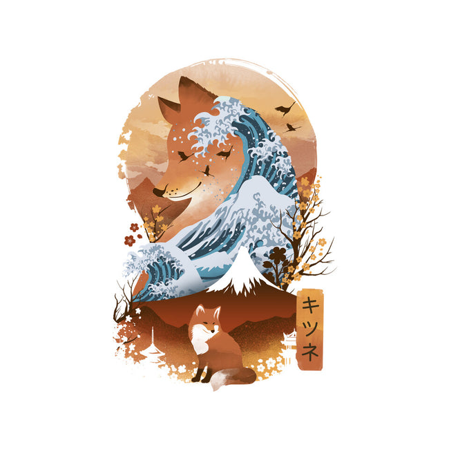 Kitsune Landscape-none stretched canvas-dandingeroz