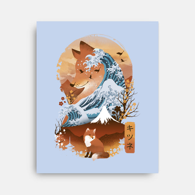 Kitsune Landscape-none stretched canvas-dandingeroz