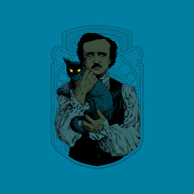 Poe And The Black Cat-none stretched canvas-Hafaell