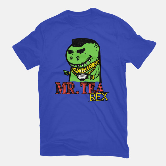 Mr. Tea Rex-womens basic tee-krisren28