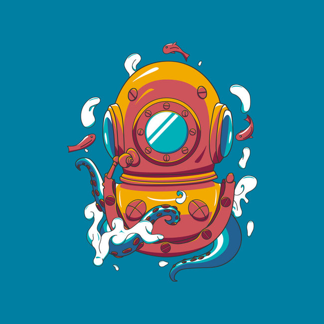 Diving Octopus-womens fitted tee-Astoumix