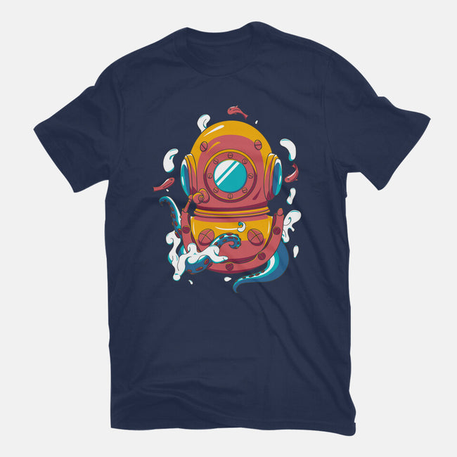Diving Octopus-mens basic tee-Astoumix