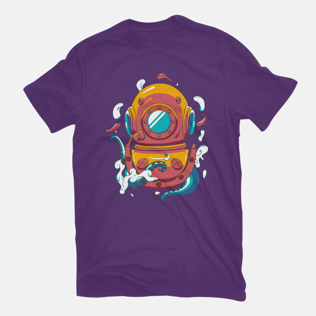 Diving Octopus-youth basic tee-Astoumix
