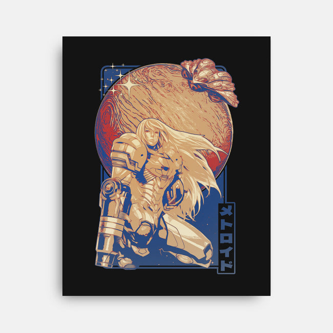 Interstellar Bounty Hunter-none stretched canvas-Kakafuty