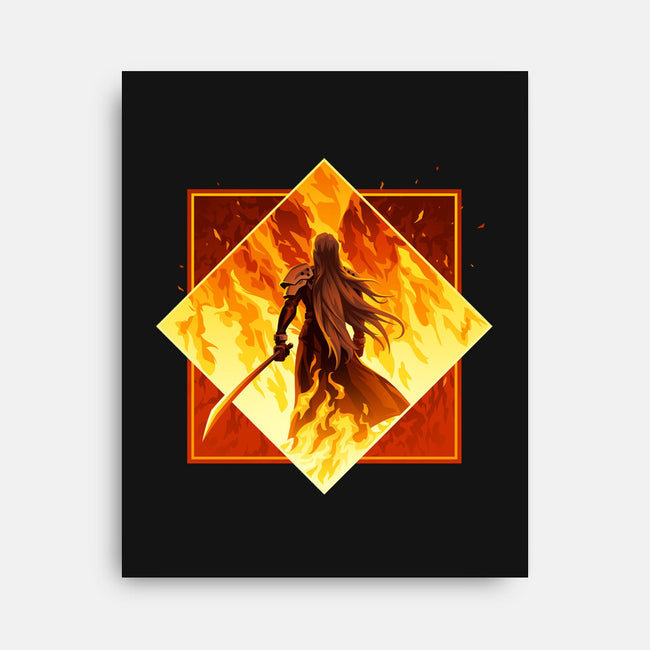 Winged Angel-none stretched canvas-PencilMonkey