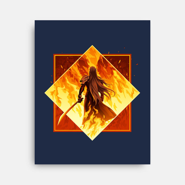 Winged Angel-none stretched canvas-PencilMonkey