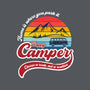 Happy Camper-none removable cover w insert throw pillow-DrMonekers