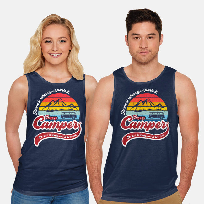Happy Camper-unisex basic tank-DrMonekers
