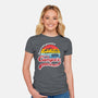 Happy Camper-womens fitted tee-DrMonekers