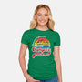 Happy Camper-womens fitted tee-DrMonekers