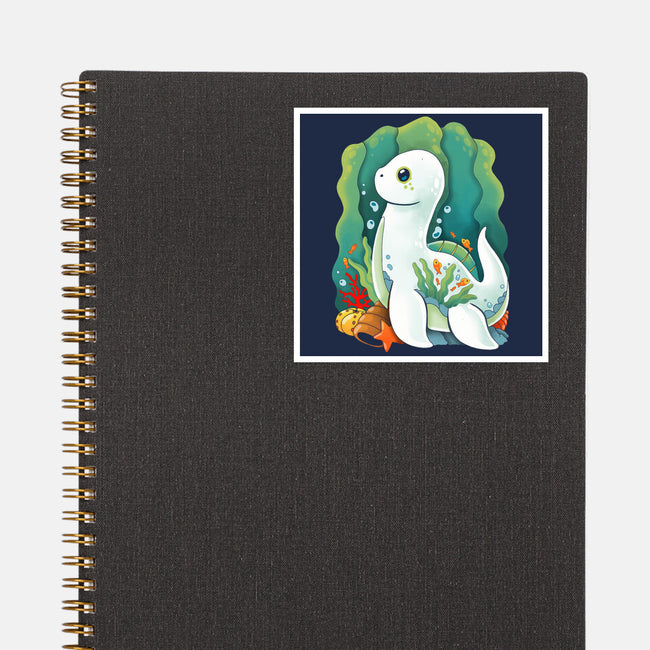 Plesiosaurus-none glossy sticker-Vallina84