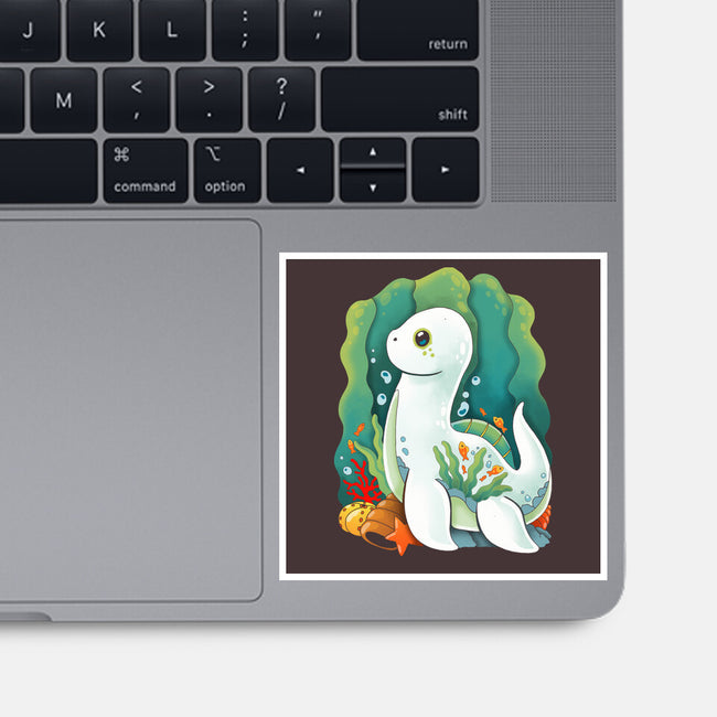 Plesiosaurus-none glossy sticker-Vallina84