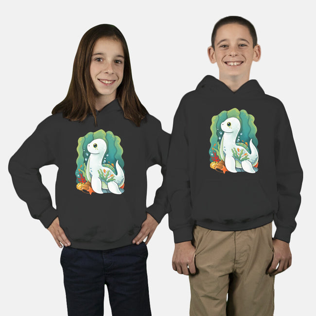 Plesiosaurus-youth pullover sweatshirt-Vallina84