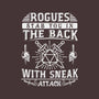 Rogues Stab In The Back-none removable cover w insert throw pillow-ShirtGoblin