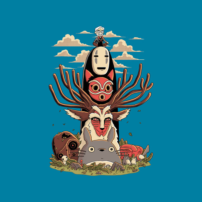 Ghibli Totem-none polyester shower curtain-danielmorris1993