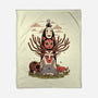 Ghibli Totem-none fleece blanket-danielmorris1993