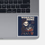 Working From Home-none glossy sticker-eduely