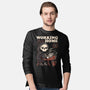 Working From Home-mens long sleeved tee-eduely