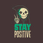 Stay Positive-womens basic tee-DinoMike