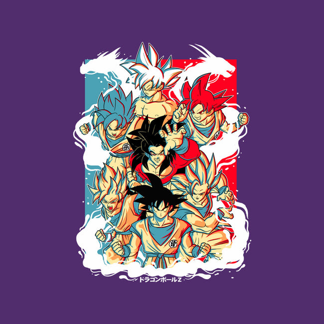 Goku Transforms-womens basic tee-Douglasstencil