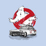 Ecto-1 Sumi-E-none polyester shower curtain-DrMonekers