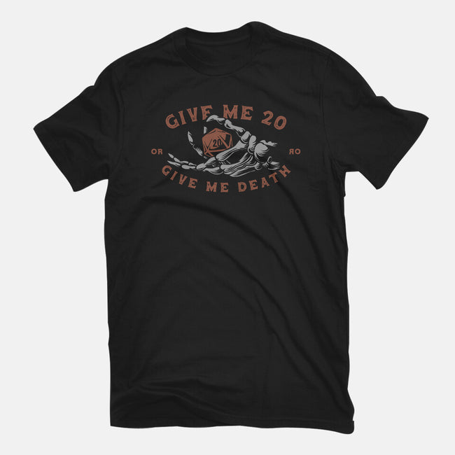Give Me 20 or Give Me Death-youth basic tee-Azafran