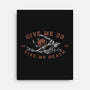 Give Me 20 or Give Me Death-none stretched canvas-Azafran