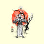 Sukuna Ink-none removable cover w insert throw pillow-IKILO