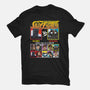 Ministry Of Silly Fighters-mens basic tee-Retro Review