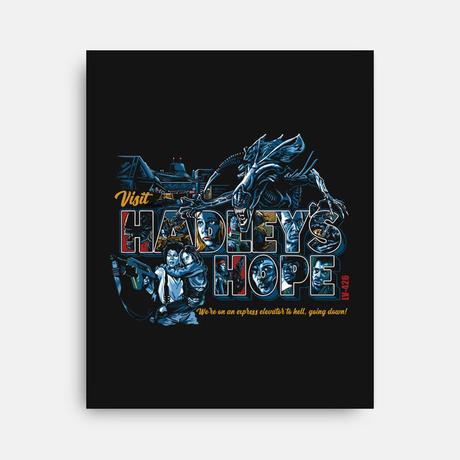 Visit Hadley's Hope-none stretched canvas-goodidearyan