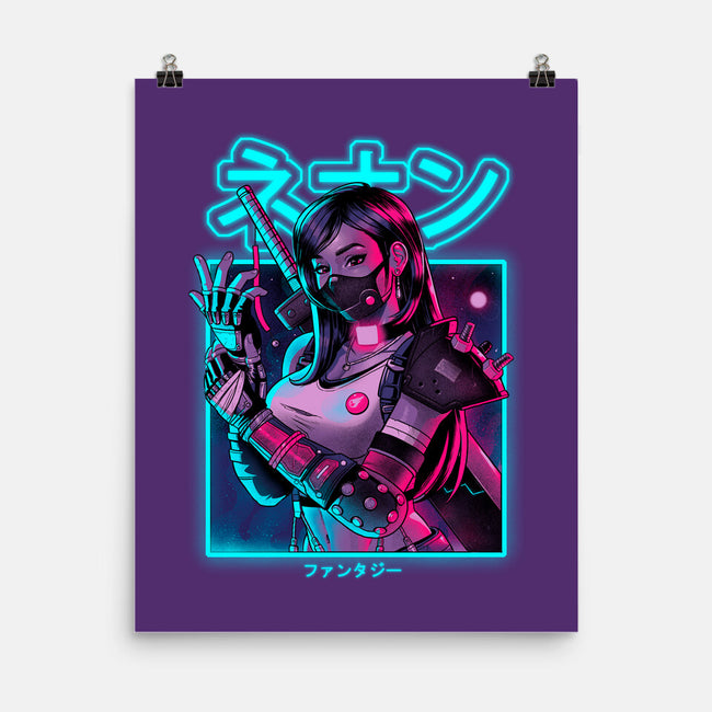 Neon Fantasy-none matte poster-Bruno Mota