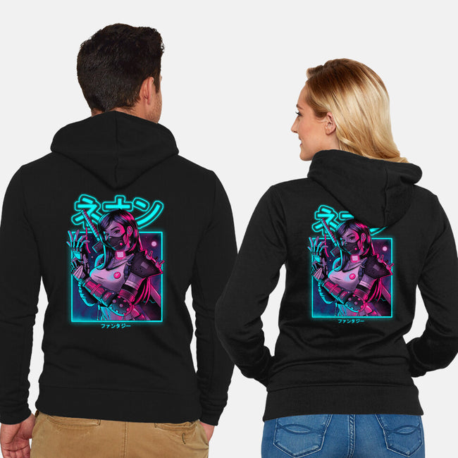 Neon Fantasy-unisex zip-up sweatshirt-Bruno Mota