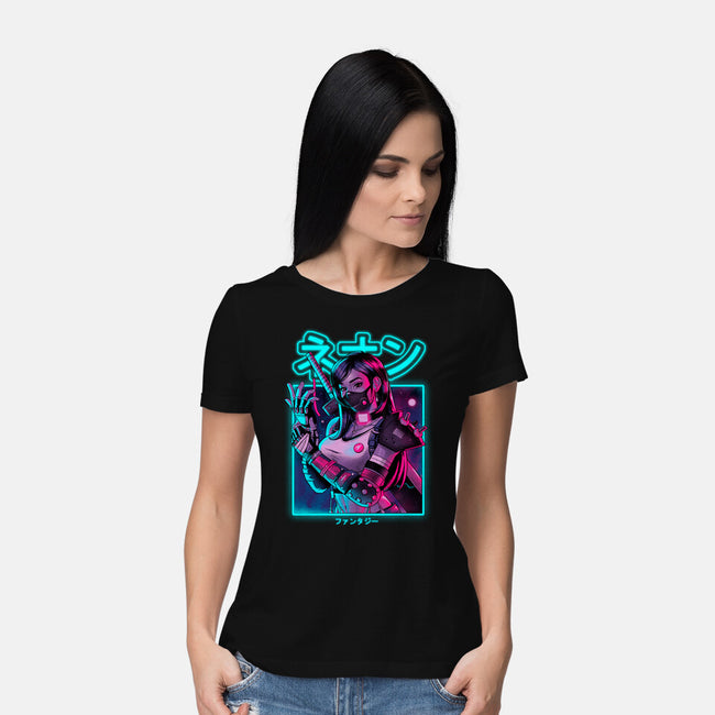 Neon Fantasy-womens basic tee-Bruno Mota