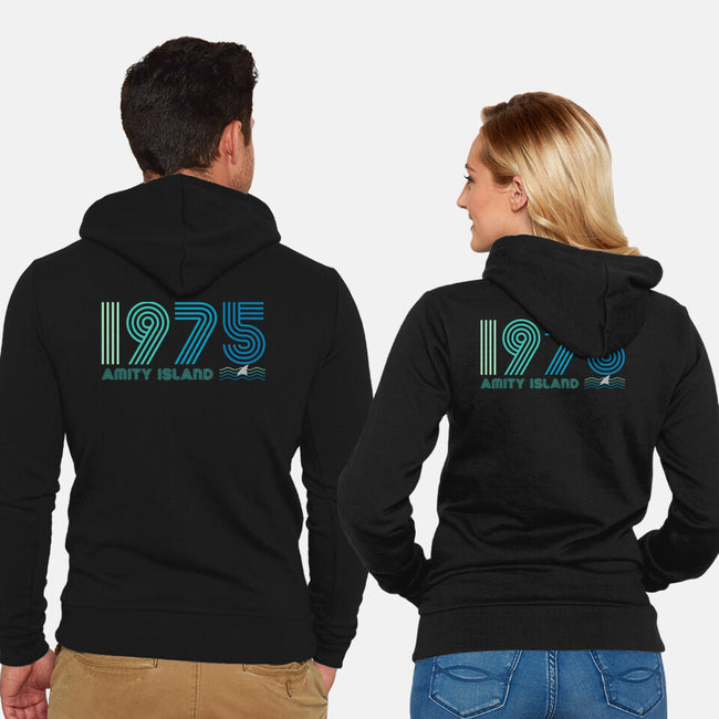 Amity Island 1975-unisex zip-up sweatshirt-DrMonekers