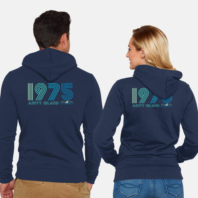 Amity Island 1975-unisex zip-up sweatshirt-DrMonekers