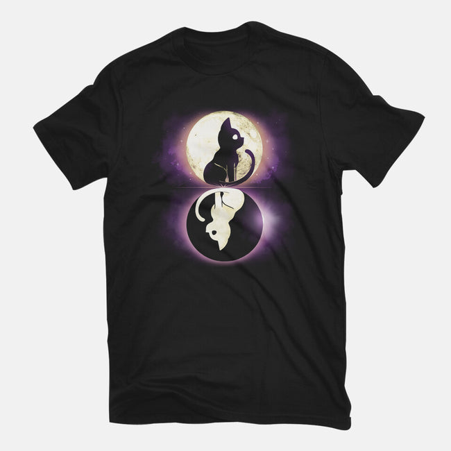 Moon Eclipse Cats-youth basic tee-Vallina84