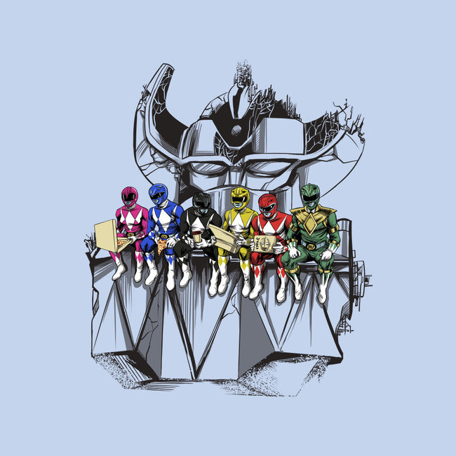 Lunch Atop A Mega-womens fitted tee-zascanauta