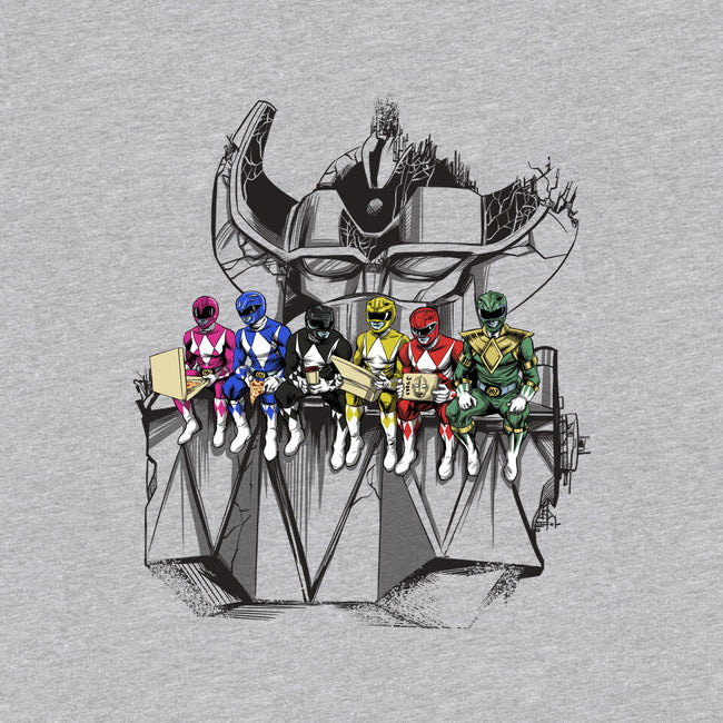 Lunch Atop A Mega-unisex basic tee-zascanauta