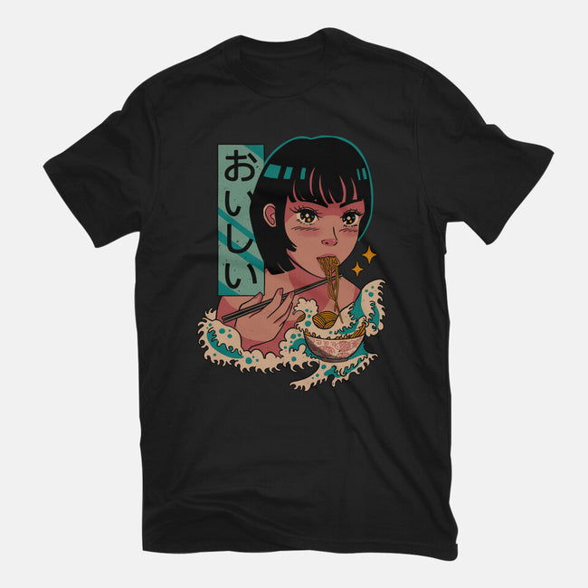 Tasty Waves Of Ramen-youth basic tee-pescapin
