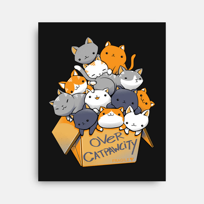 Over Catpawcity-none stretched canvas-tobefonseca