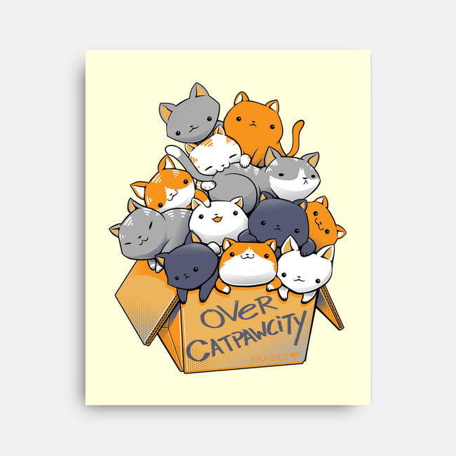 Over Catpawcity-none stretched canvas-tobefonseca