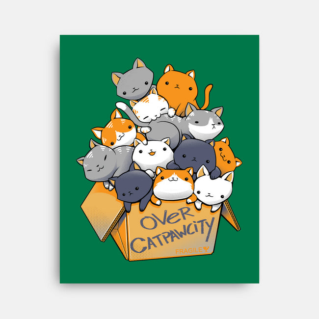 Over Catpawcity-none stretched canvas-tobefonseca